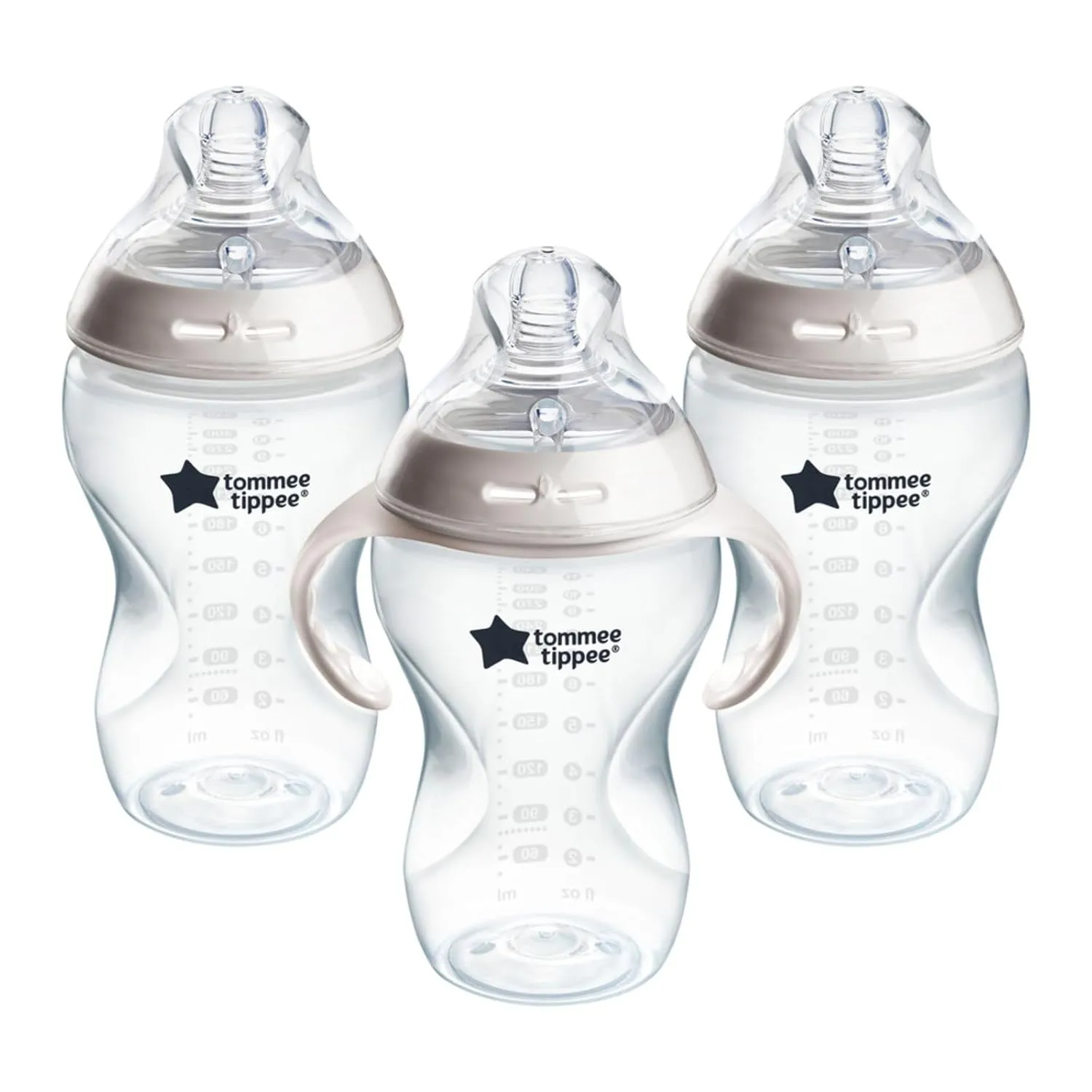 Tommee Tippee Closer to Nature Added Cereal Baby Bottle | Y-cut Bottle Nipple, BPA-free (11oz, 3 Count)