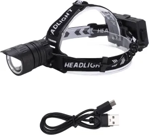 Topyond Motion Sensor Headlamp,USB Rechargeable Headlight Strong Light,Adjustable Lamp,Infrared Sensing,IPX5 Waterproof,3 Modes for Outdoor,Camping