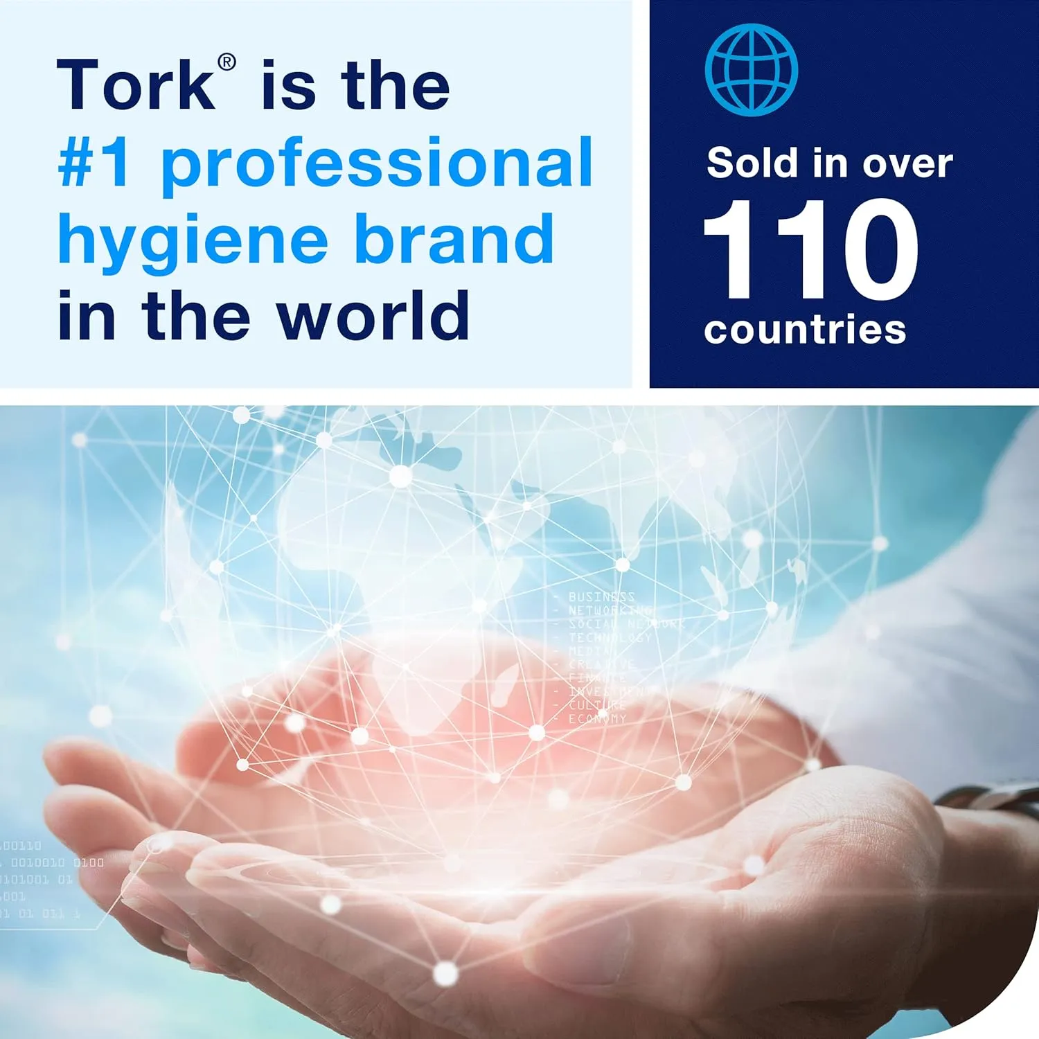 Tork Extra Mild Hand Washing Foam Soap S4, No Fragrance Added, 6 x 1L, 401811 (formerly 401211)