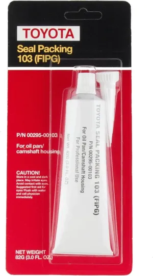 Toyota Genuine Fluid 00295-00103 Formed-in-Place Oil Pan Gasket - 3 oz. Tube
