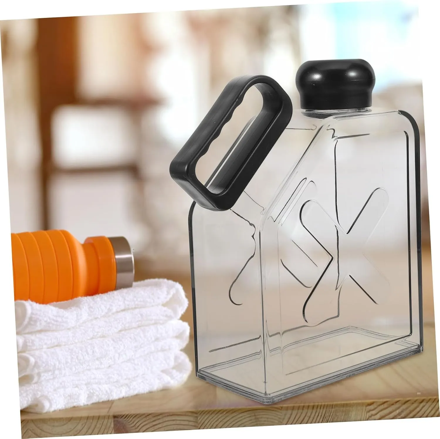 Toyvian Water Flask Flat Collapsible Water Bottle Travel Flask for Outdoor Activities