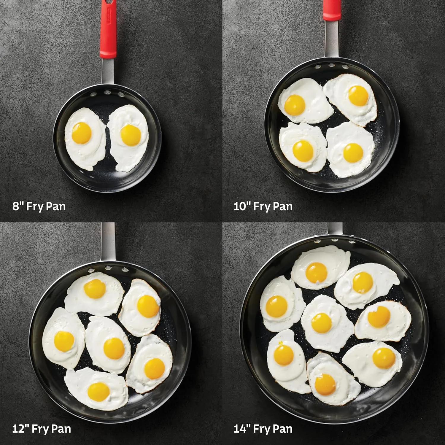 Tramontina Professional 8-Inch Ceramic Non Stick Small Frying Pan, Heavy-Gauge Aluminum Skillet with Nonstick Coating, Dishwasher and Oven Safe, Black