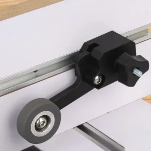 Updated Bearing Roller Featherboards, Adjustable Feather Boards Jig Guide for Table Saw, Router Tables, Band Saws Woodworking Tools and Safety Accessories (Black)