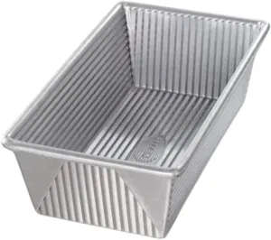 USA Pan 1145LF Bakeware Aluminized Steel 1.25 Lb Loaf Pan, Medium, Silver