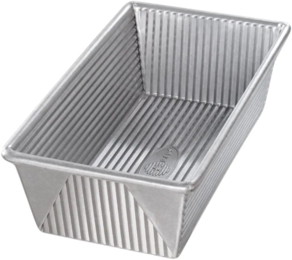 USA Pan 1145LF Bakeware Aluminized Steel 1.25 Lb Loaf Pan, Medium, Silver