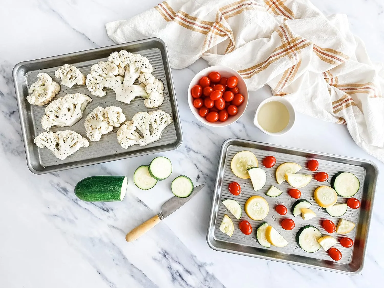 USA Pan Nonstick Quarter Sheet Pan, Set of 2