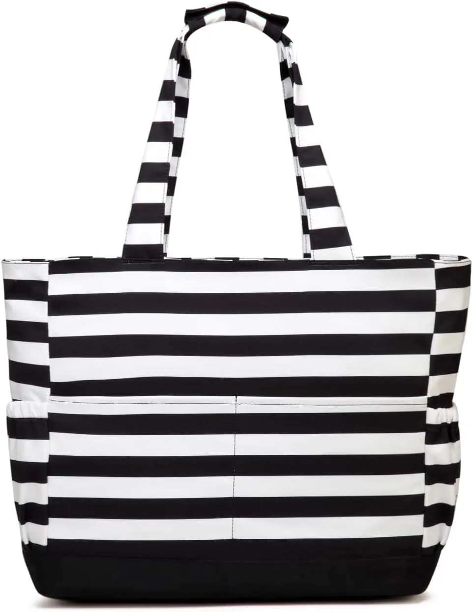 VASCHY Beach Bag for Women, Large Waterproof Sandproof Fold-able Packable Pool Tote Bag w Zipper/Pockets