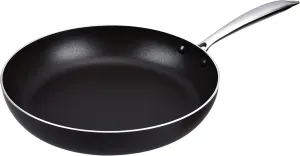 Vasconia Urban 12" Nonstick Frying Pan (Black) - Advanced Nonstick Coating Aluminum Skillet with Fast Cool Handle - Grill Oven Dishwasher Safe up to 475°F Cooking Pans for Most Stovetops