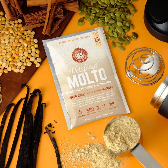 Veloforte - Recovery Protein Shake - Molto  (Madagascan Vanilla & Cinnamon) - 10-Servings