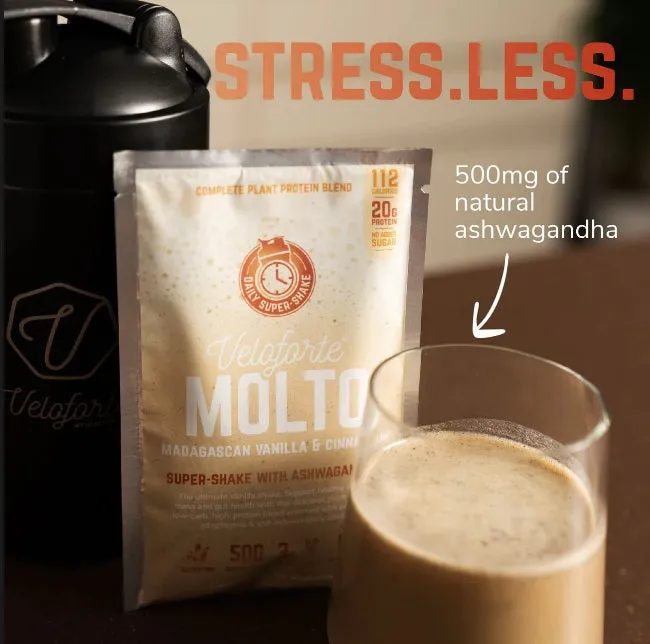 Veloforte - Recovery Protein Shake - Molto  (Madagascan Vanilla & Cinnamon) - 10-Servings