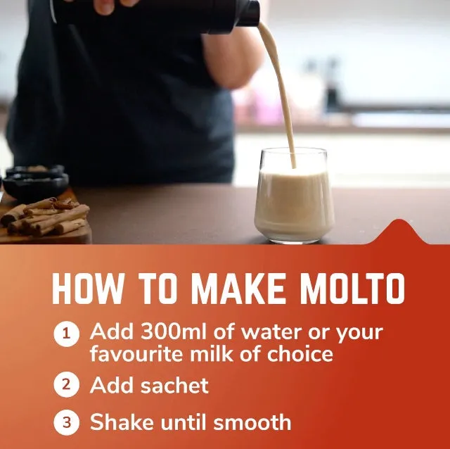 Veloforte - Recovery Protein Shake - Molto  (Madagascan Vanilla & Cinnamon) - 10-Servings