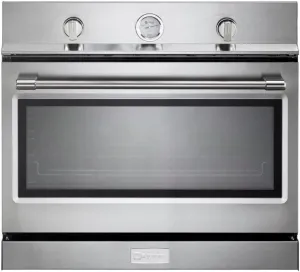 Verona Designer Series VEBIG30NSS 30 Inch Built-In Single Gas Wall Oven 3.5 cu ft Capacity Convection Infrared Broiler Electronic Ignition Stainless Steel