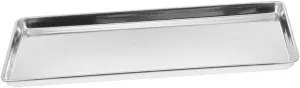 VOSAREA Stainless Steel Food Serving Plate for Outdoor Camping Snack and Appetizer Tray Dinner Pan for Picnics Family Gatherings and Bbqs