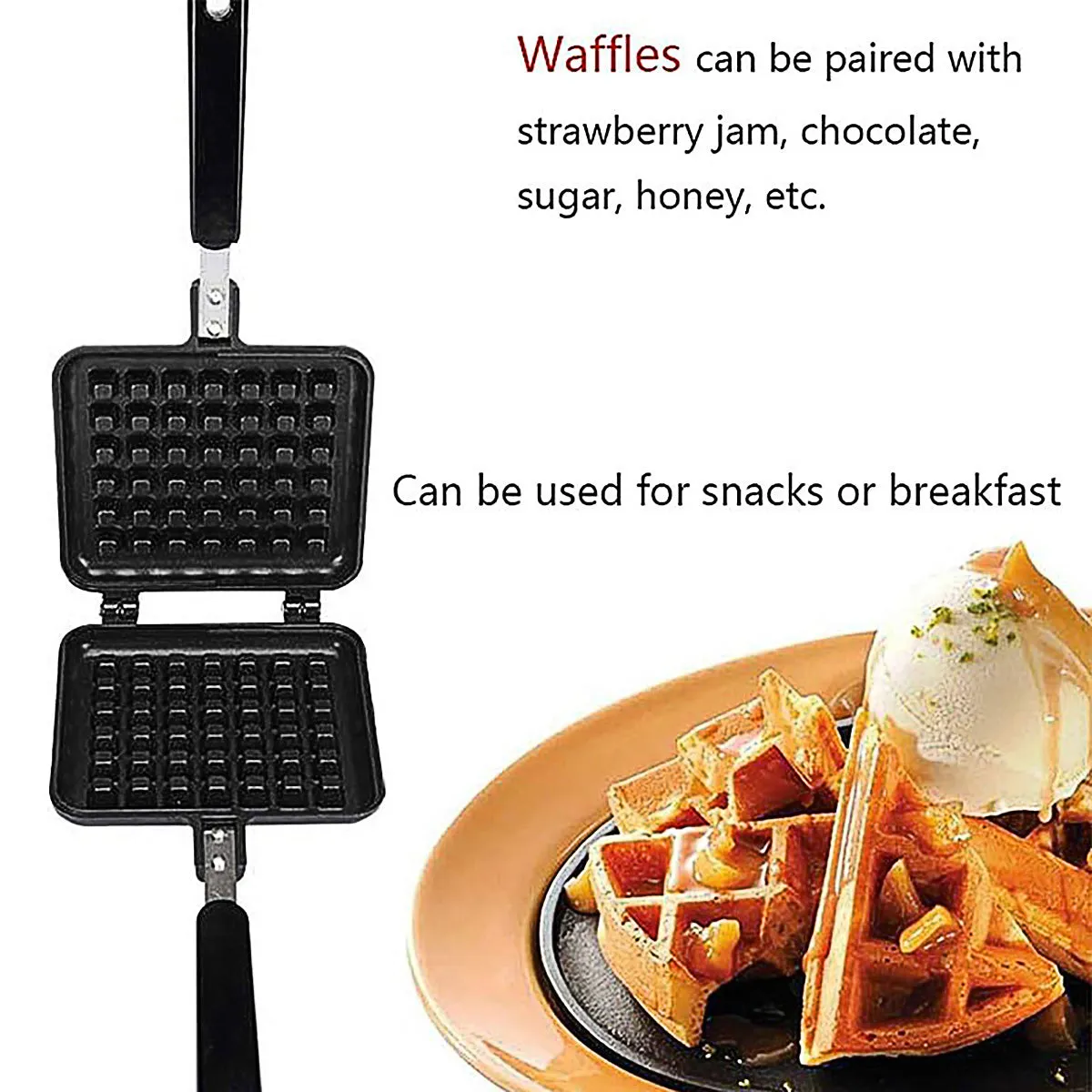 Waffle Pan Mould DIY Cake Baking Tool Lattice Muffin Mold Tray for Kitchen Oven