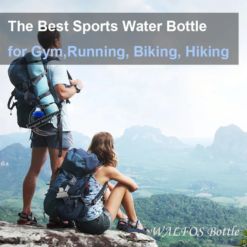 WALFOS Food Grade 500ML Creative Collapsible Foldable Silicone Drink Sport Water Bottle Camping Travel Plastic Bicycle Bottle