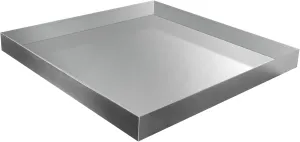 Washing Machine Pan,32''x30''x2.5'' Heavy Duty 304 Stainless Steel Washing Machine Drain Pan,Washer Tray for Floor Protection,Compact Washer Drip Tray No Hole
