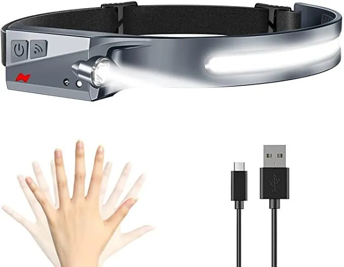 😍Watching the outdoor riding night running COB headlight