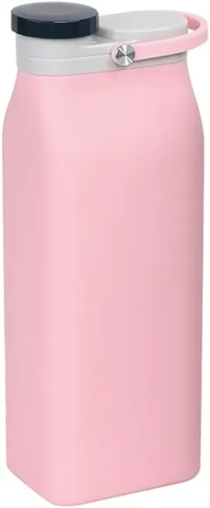 Water Jug Collapsible Travel Water Bottle Portable Camping Water Bottle with Handle for Travel Hiking Cycling Sports Camping Sport Bottle (Color : Pink)