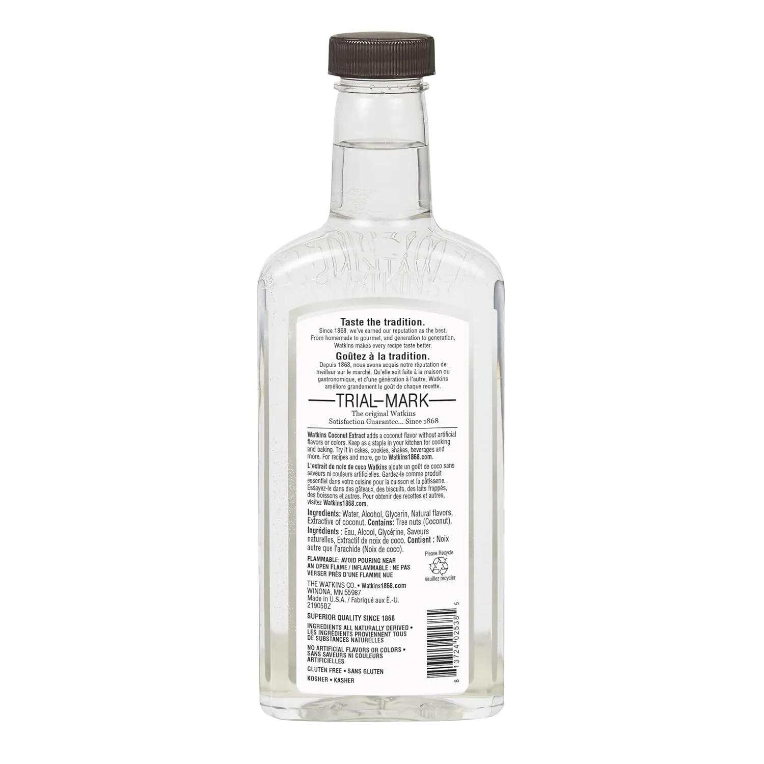 Watkins Coconut Extract, 11 fl. oz. Bottle, 1-Pack