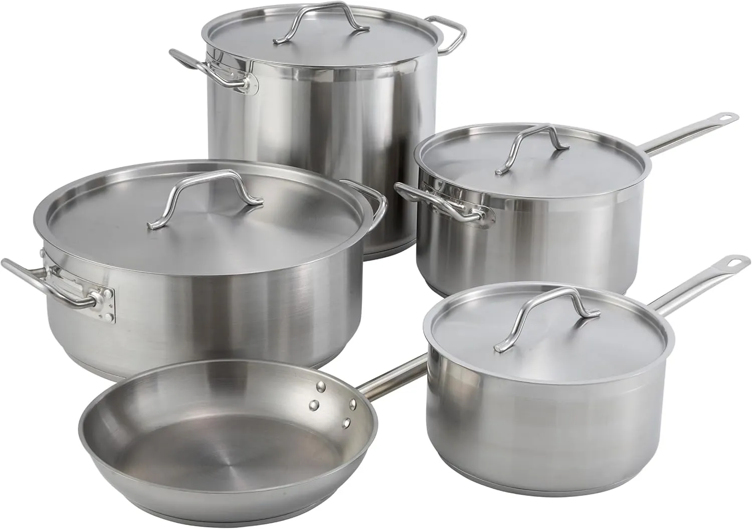 Winware - Stainless Steel 25 Quart Brasier with Cover