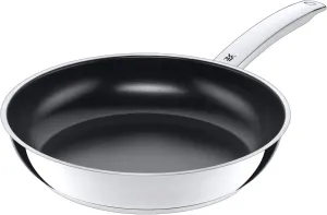 WMF 748266021 Devil Coating Diameter 26 cm Devil Pouring Rim Stainless Steel Cromargan Stainless Steel Frying Pan Suitable for Induction Cookers – Stainless Steel, Silver, 19 x 27.5 x 7.5 cm