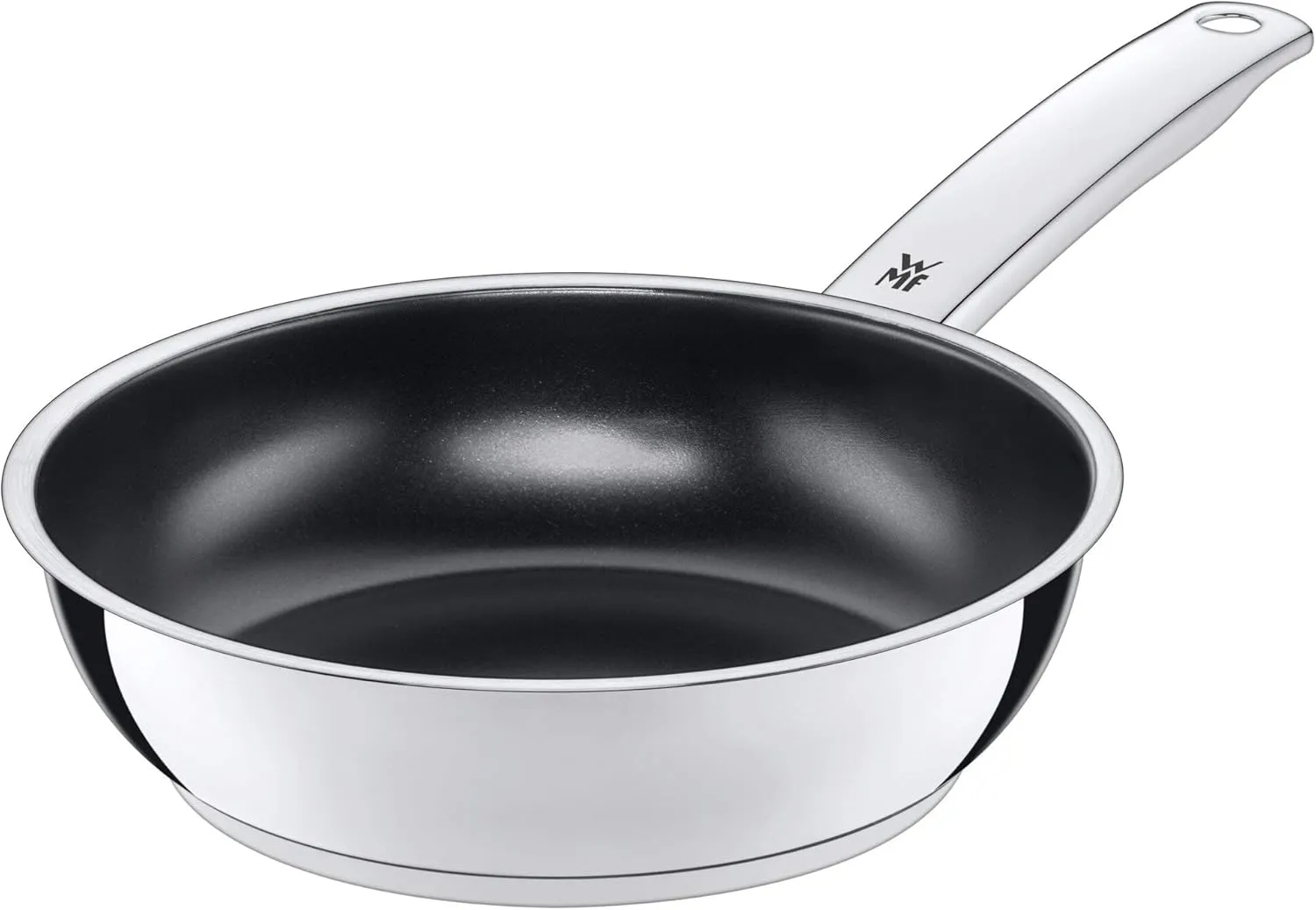 WMF Durado Frying pan, Diameter of 20 cm, Stainless Steel Cromargan, with Handle Coated Induction