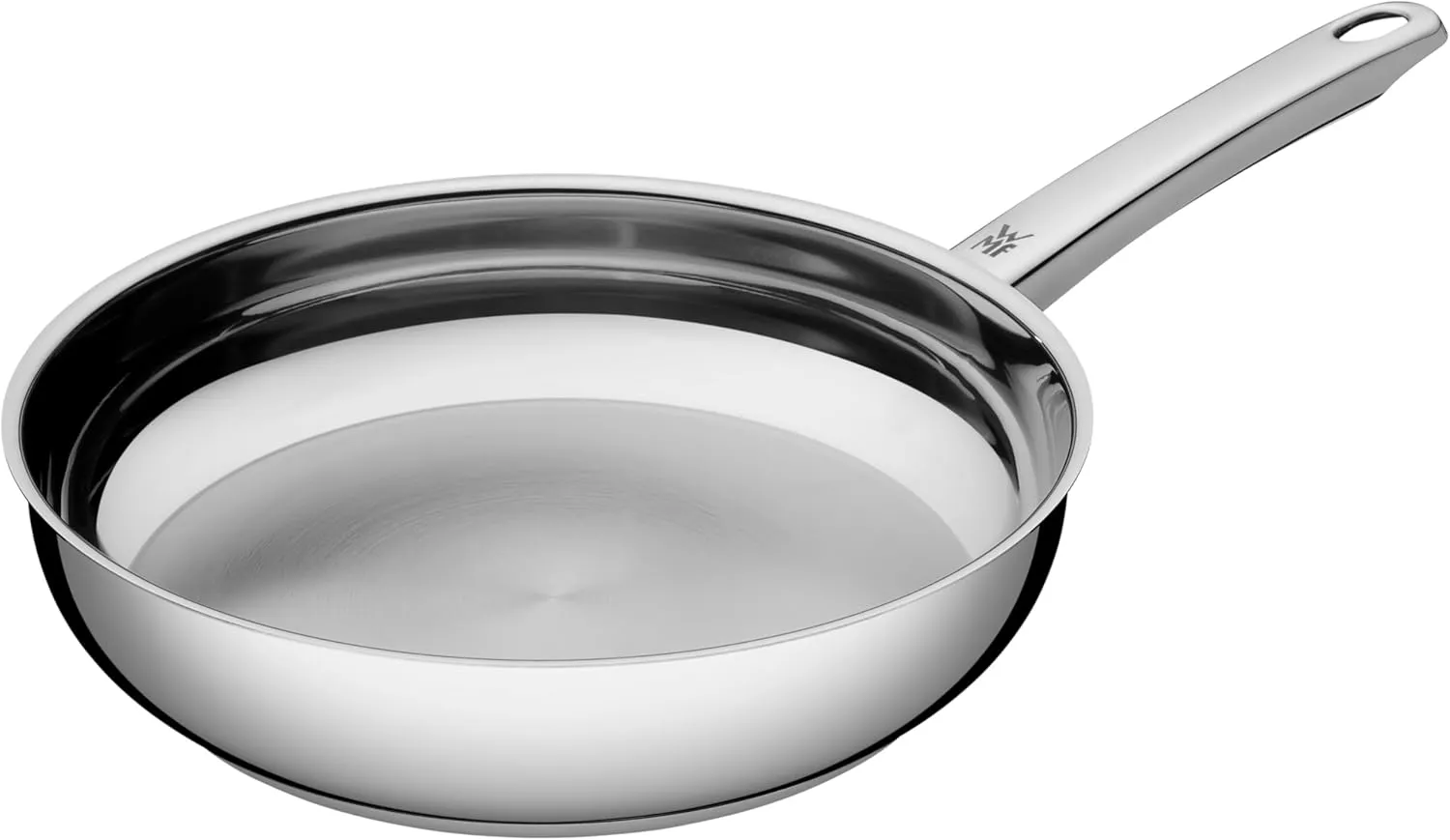 WMF Frying pan uncoated Ø 24cm Profi Made in Germany Pouring Rim Stainless Steel Handle Cromargan Stainless Steel Suitable for Induction Dishwasher-Safe