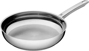 WMF Frying pan uncoated Ø 24cm Profi Made in Germany Pouring Rim Stainless Steel Handle Cromargan Stainless Steel Suitable for Induction Dishwasher-Safe