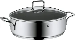 WMF Induction Sauté Pan 28 cm with Lid 5.0 L Cromargan Stainless Steel Coated Oven Safe High Rim