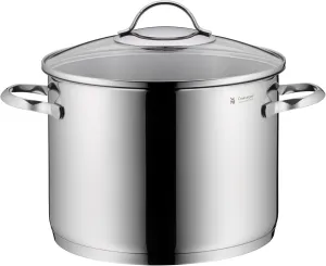 WMF Stock Pot Ø 24 cm Approx. 8.8L Provence Plus Pouring Rim Glass Lid Cromargan Stainless Steel Polished Suitable for Induction Hobs Dishwasher-Safe