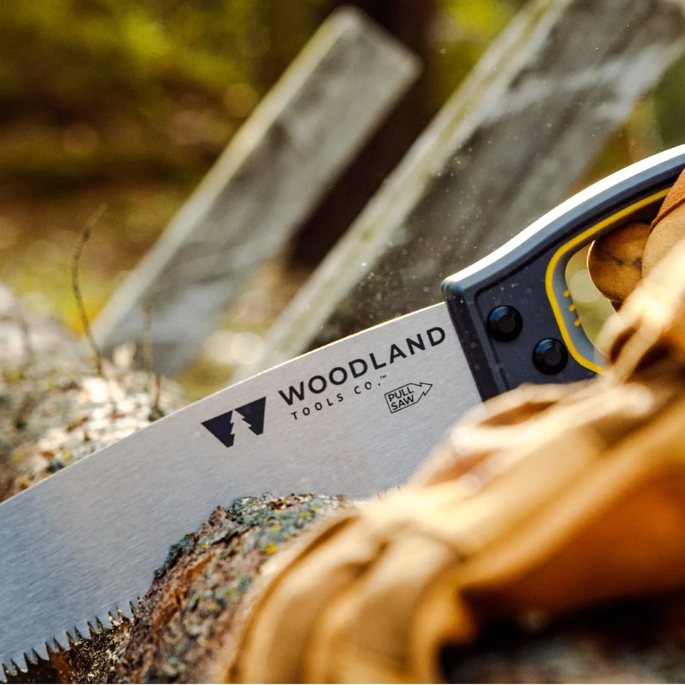 Woodland Tools Co. D-Handle Pruning Saw - Durable Gardening Saw with Ergonomic Grip for Branch Trimming and Deadwood Cutting
