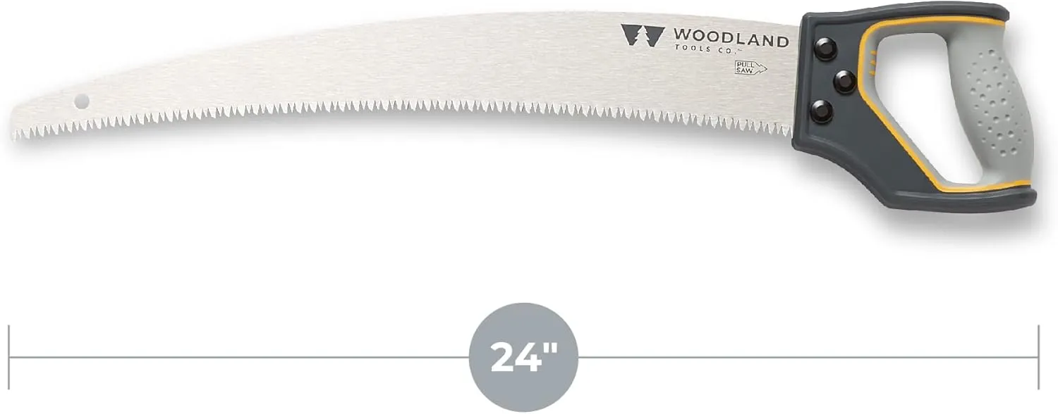 Woodland Tools Co. D-Handle Pruning Saw - Durable Gardening Saw with Ergonomic Grip for Branch Trimming and Deadwood Cutting