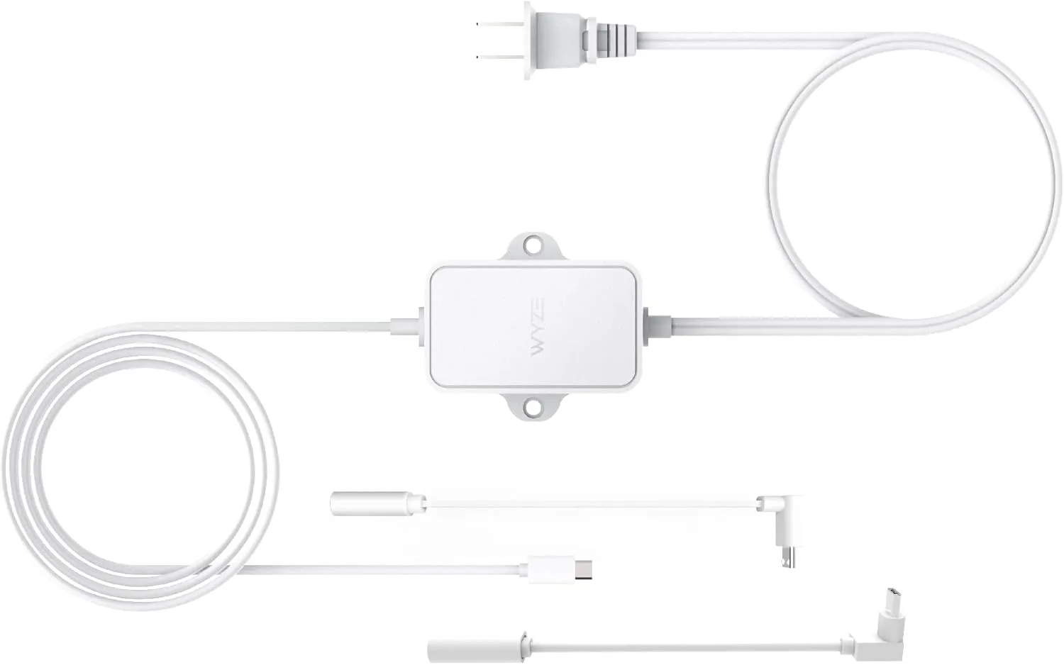 Wyze Outdoor Power Adapter, Works with Wyze Cam v3/v3 Pro/v4, Cam OG, Pan v3 and Battery Cam Pro(L-Shaped Micro-USB Adapter Included)