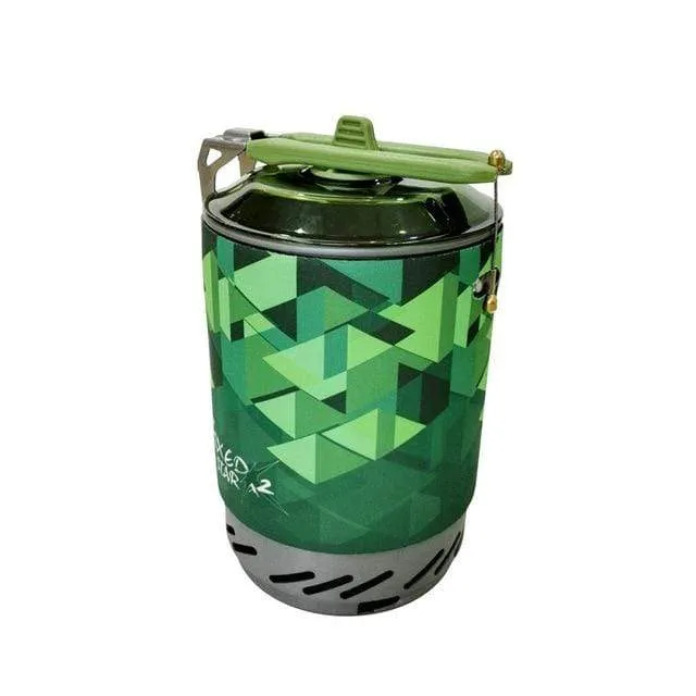 X2 Outdoor Gas Stove Burner /Portable Cooking System With Heat Exchanger Pot