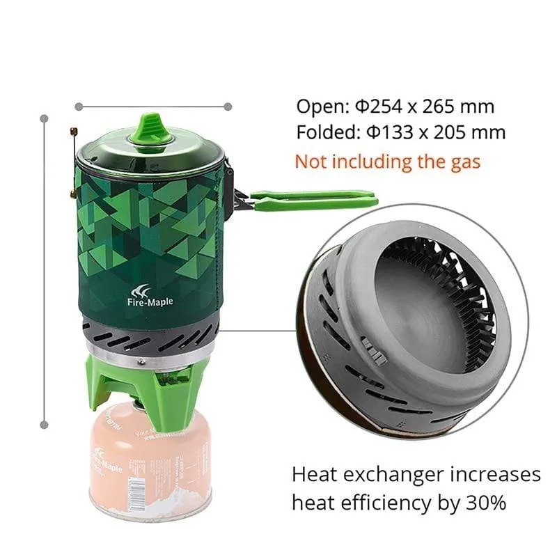 X2 Outdoor Gas Stove Burner /Portable Cooking System With Heat Exchanger Pot