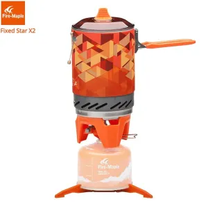 X2 Outdoor Gas Stove Burner /Portable Cooking System With Heat Exchanger Pot