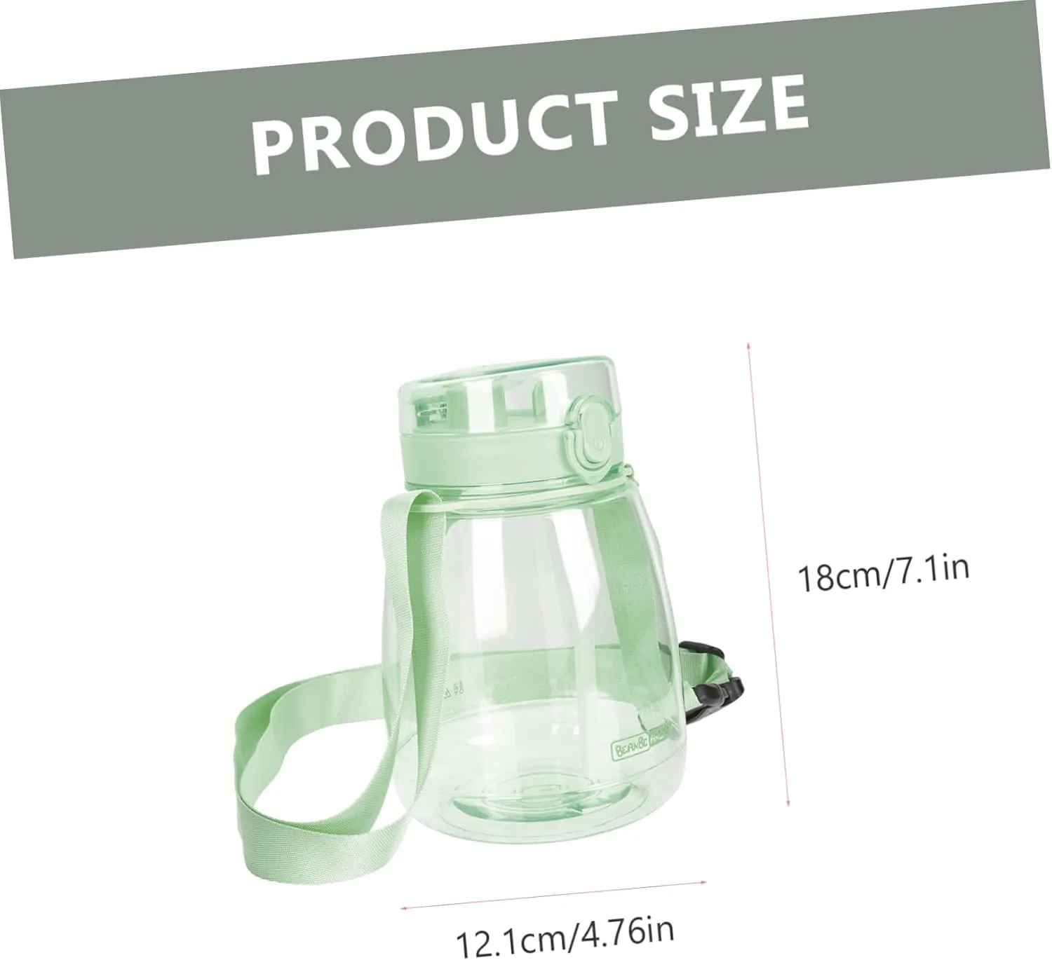 Yardwe Large Capacity Sports Water Cup Collapsible Bottle Straw Water Dispenser