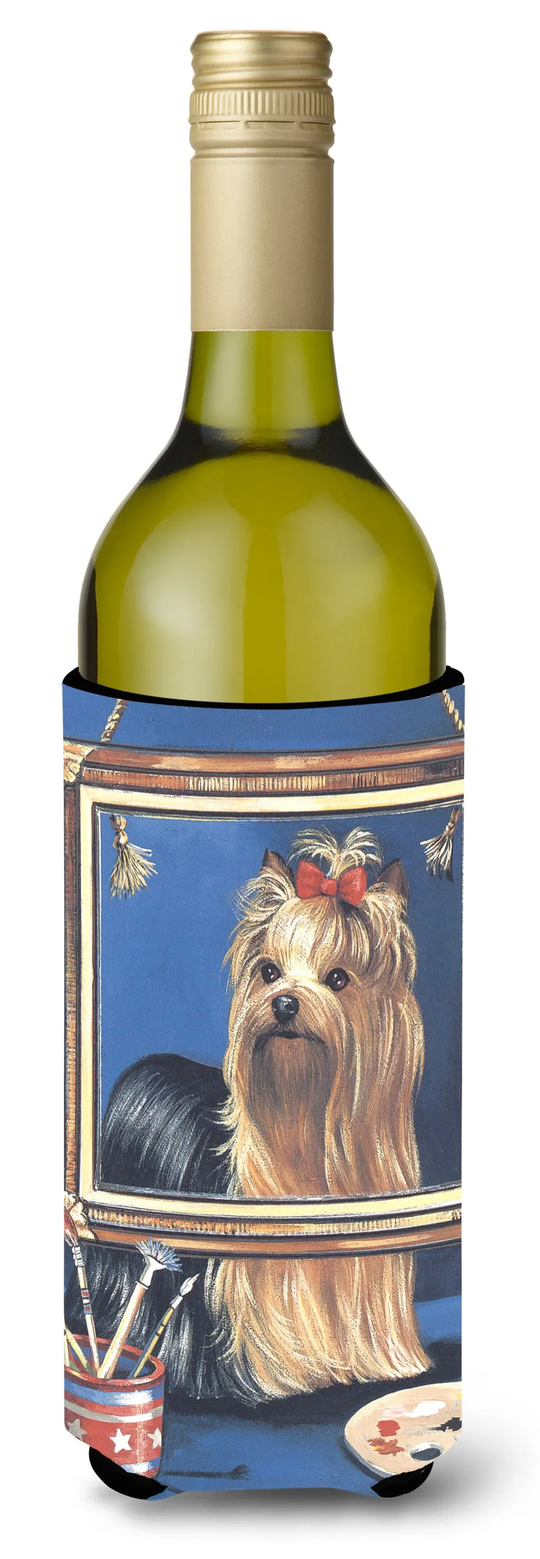 Yorkie Pretty as a Picture Wine Bottle Hugger PPP3126LITERK
