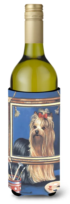 Yorkie Pretty as a Picture Wine Bottle Hugger PPP3126LITERK