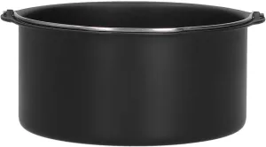 Yosoo Air Fryer Baking Pan, Oven Air Fryer Basket Cake Drum with Non Stick Design Carbon Steel NonStick Cake Baking Tray Kitchen Electric Accessory for Electric Steamers (8 Inch)