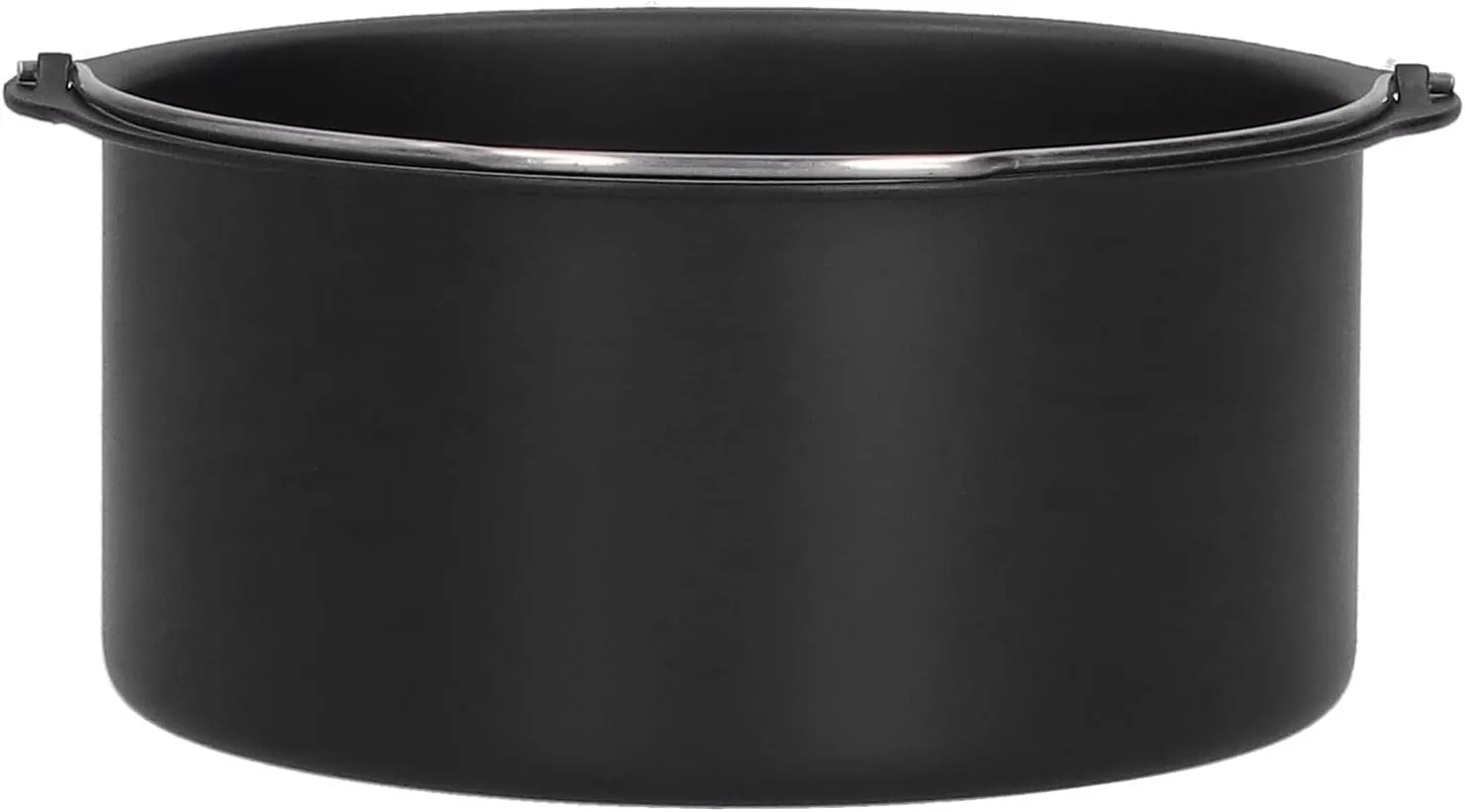 Yosoo Air Fryer Baking Pan, Oven Air Fryer Basket Cake Drum with Non Stick Design Carbon Steel NonStick Cake Baking Tray Kitchen Electric Accessory for Electric Steamers (8 Inch)