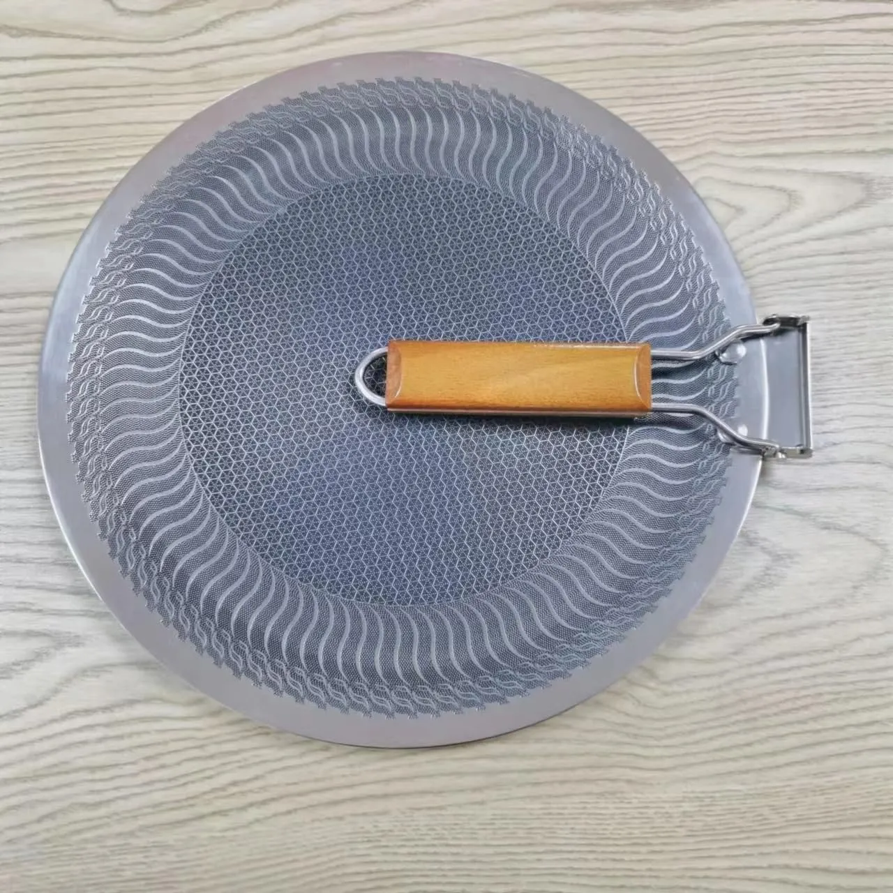 Zhong Outdoor Camping Plate Barbecue Pan Portable Cooking Frying Pan Meat Pot Barbecue Plate for Hiking Picnic, 34CM, kjnva-118