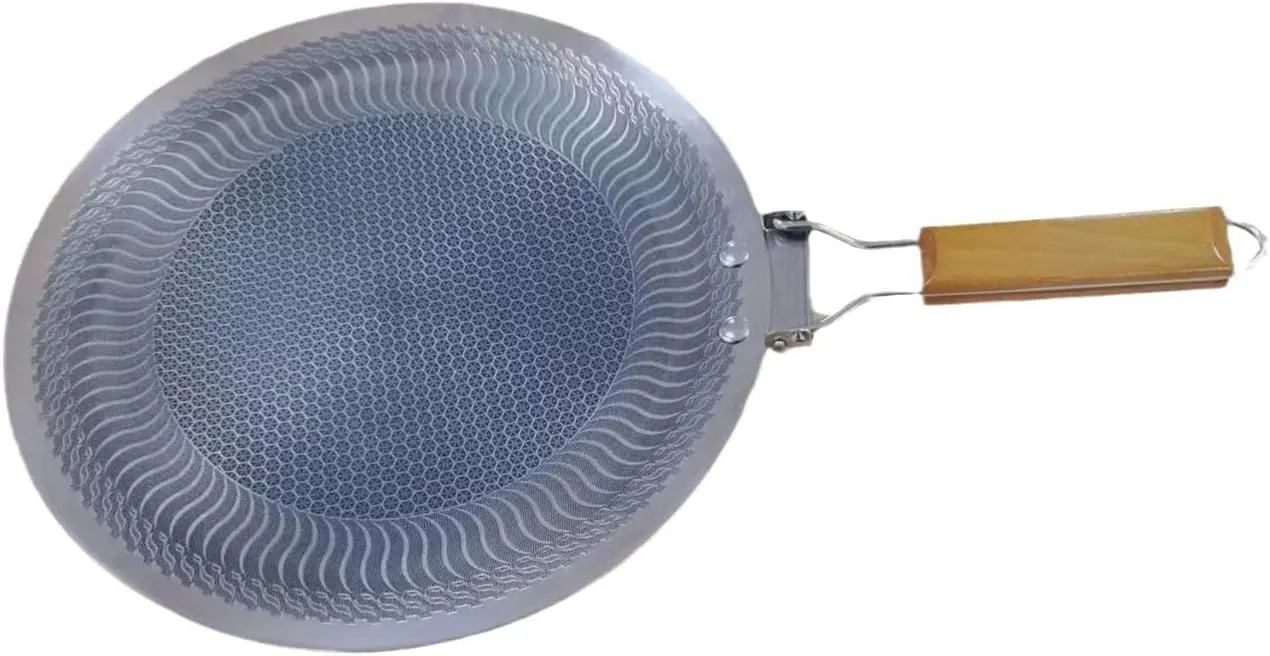 Zhong Outdoor Camping Plate Barbecue Pan Portable Cooking Frying Pan Meat Pot Barbecue Plate for Hiking Picnic, 34CM, kjnva-118