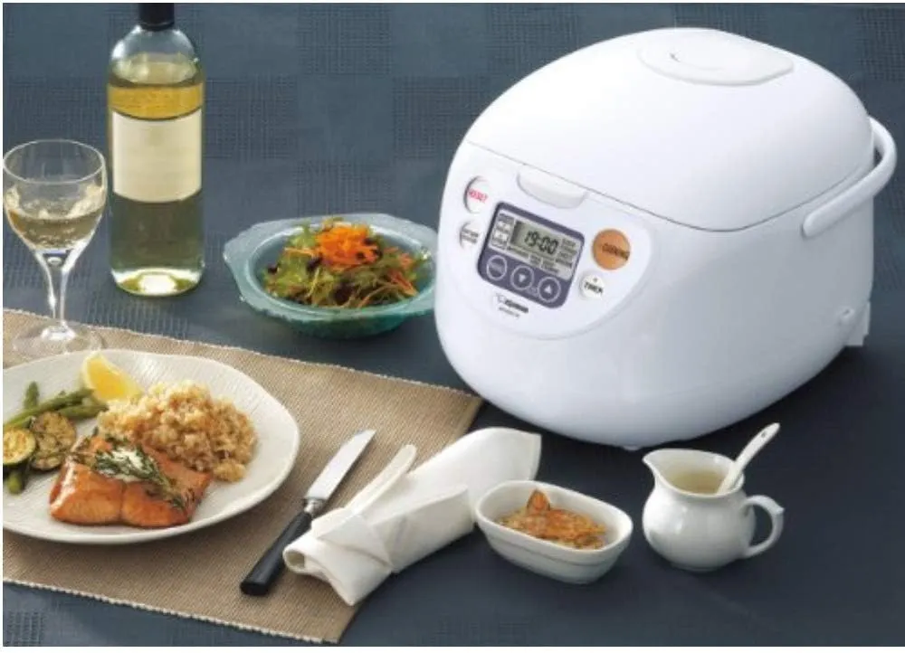 Zojirushi Micom Rice Cooker and Warmer (10-Cup/Cool White)