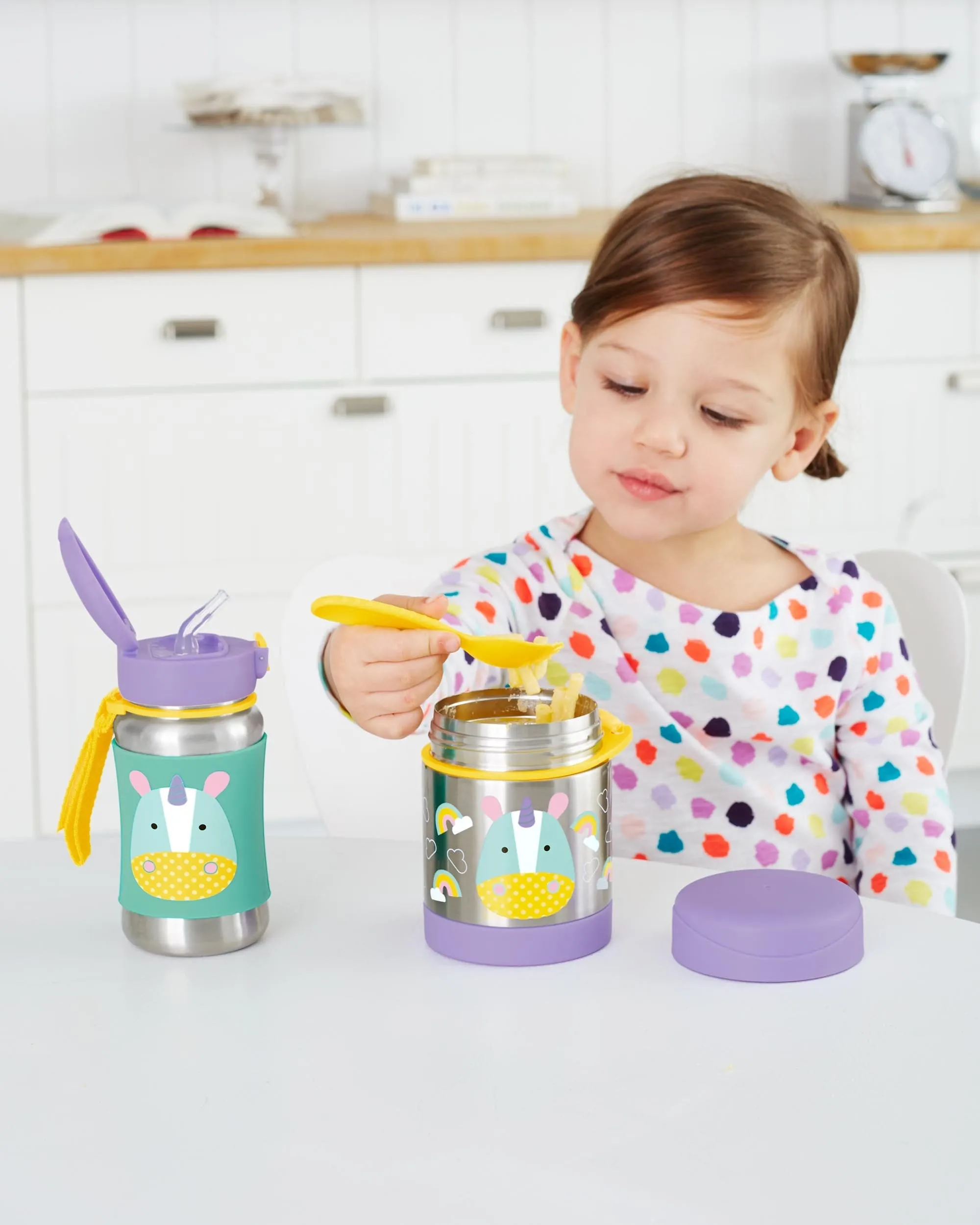 Zoo: Stainless Steel Straw Bottle | Skip Hop