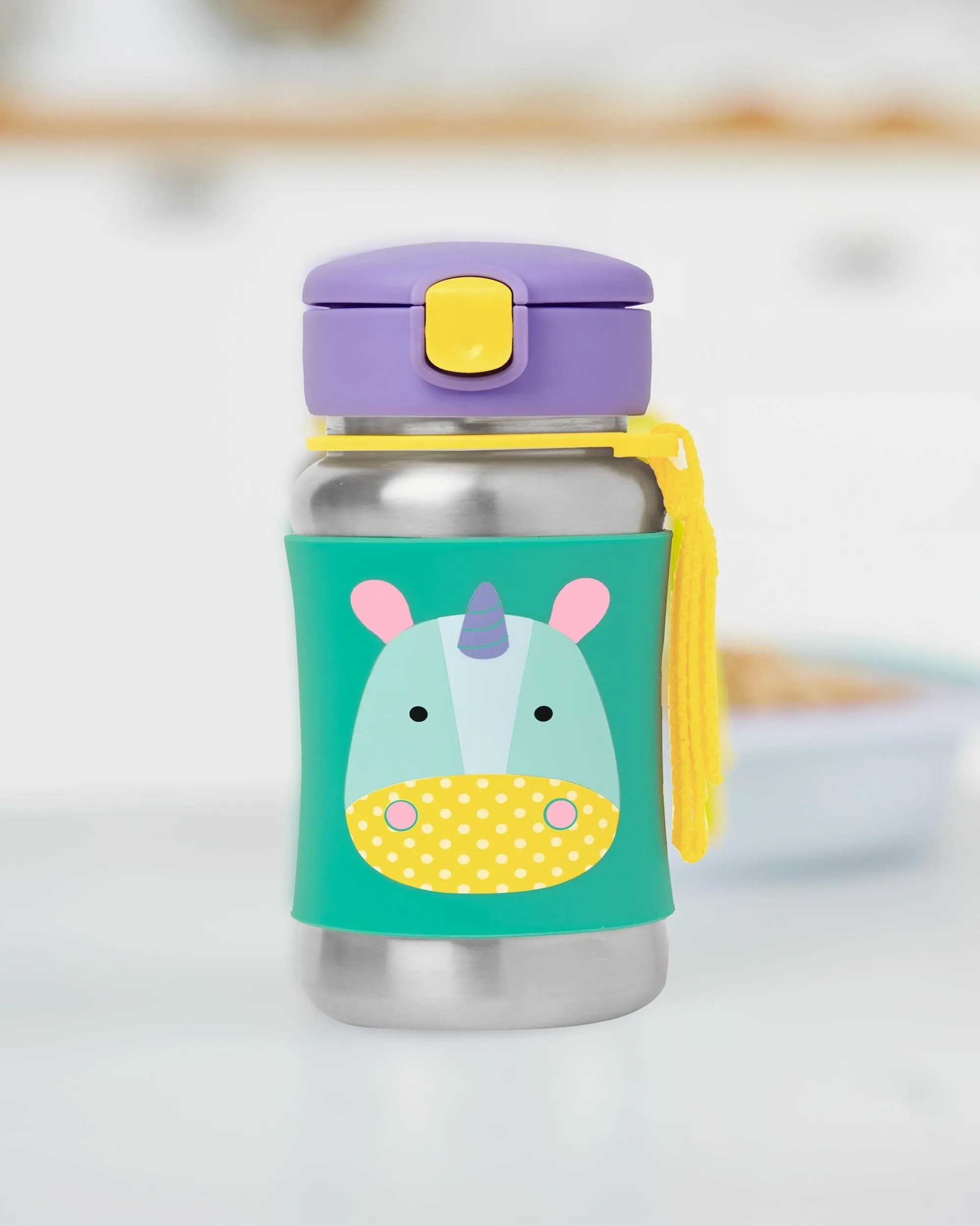 Zoo: Stainless Steel Straw Bottle | Skip Hop
