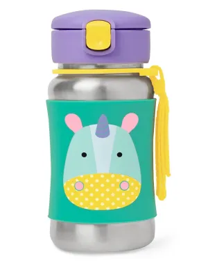 Zoo: Stainless Steel Straw Bottle | Skip Hop